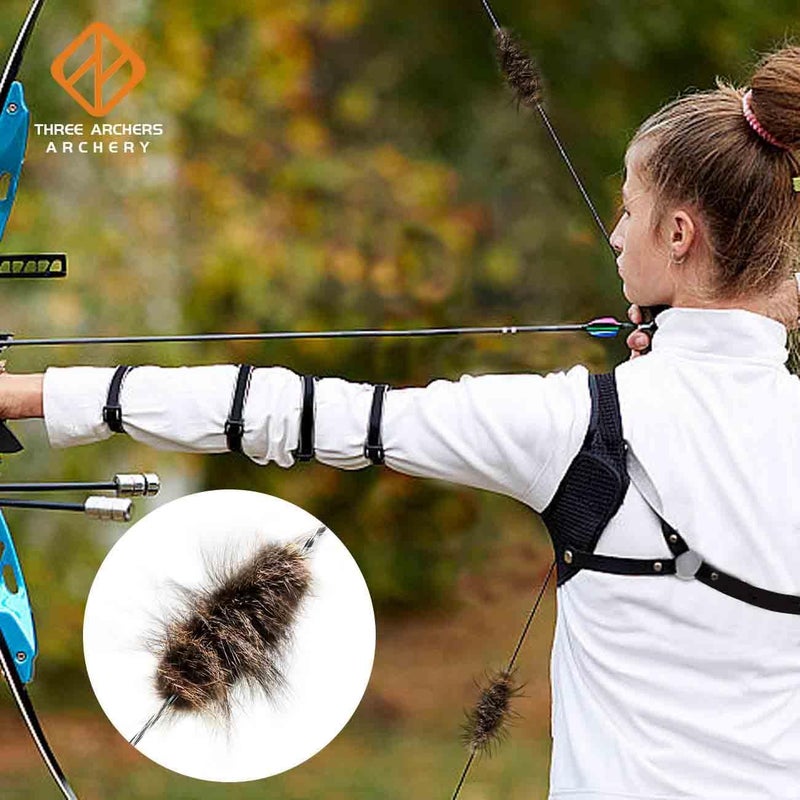 THREE ARCHERS 1pairs Bowstring Silencer Archery String Vibration Dampener Shock Absorption for Recurve Bow & Longbow - Image 5